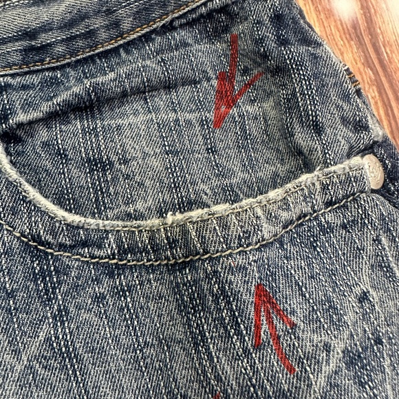 VIntage Makaveli Jeans Men’s 2pac Blue Denim Jean Shorts Size 38 - Picture 9 of 16
